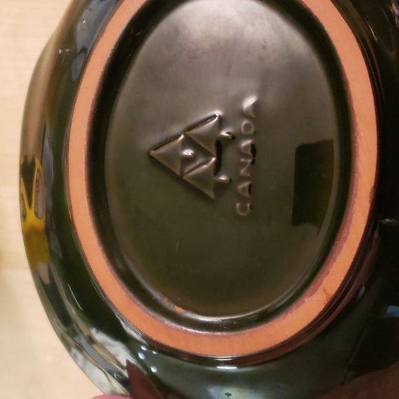 Turquoise and black fish dish - Picture 3 of 3